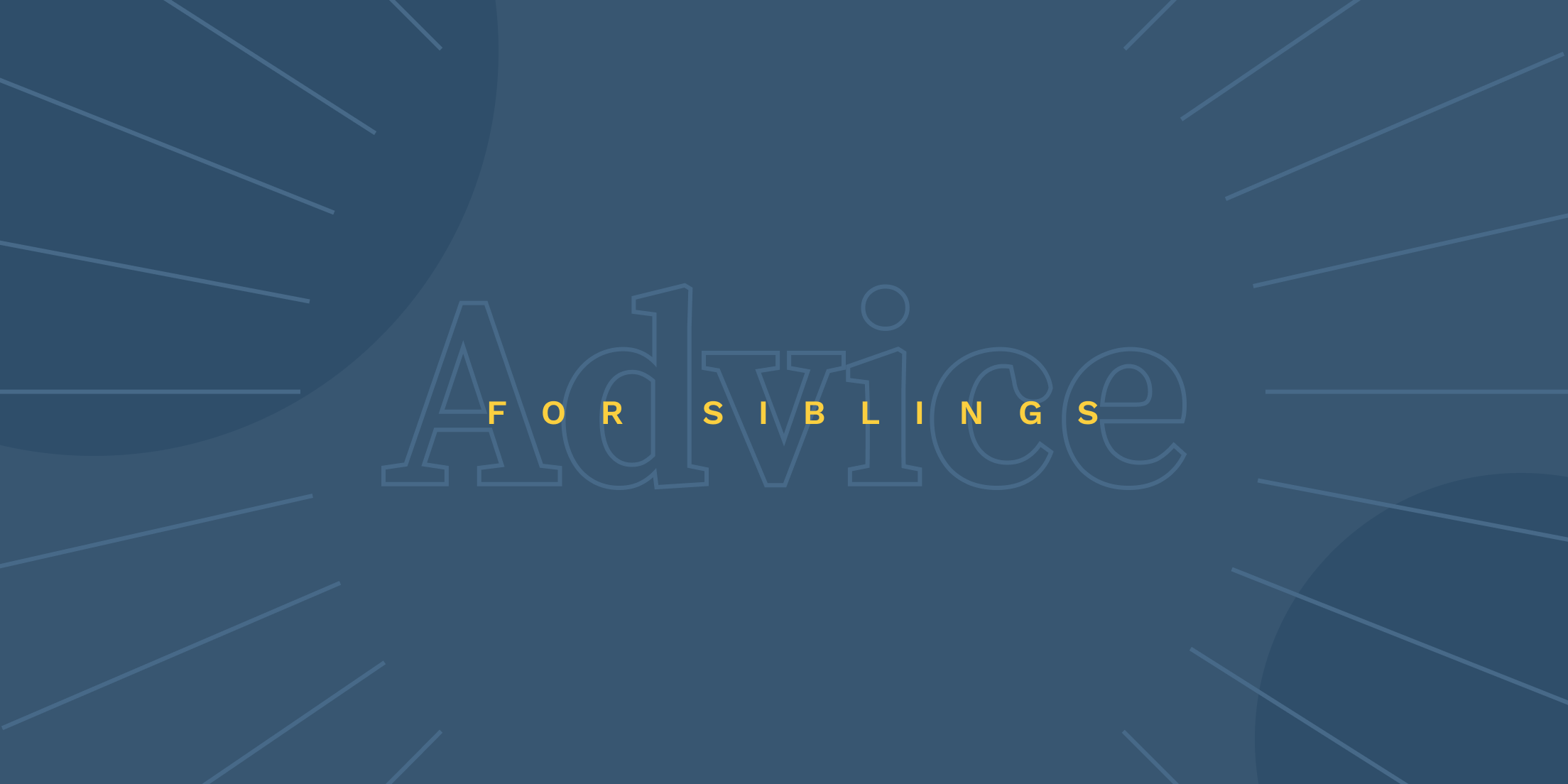 Advice for Siblings of Those With Autism
